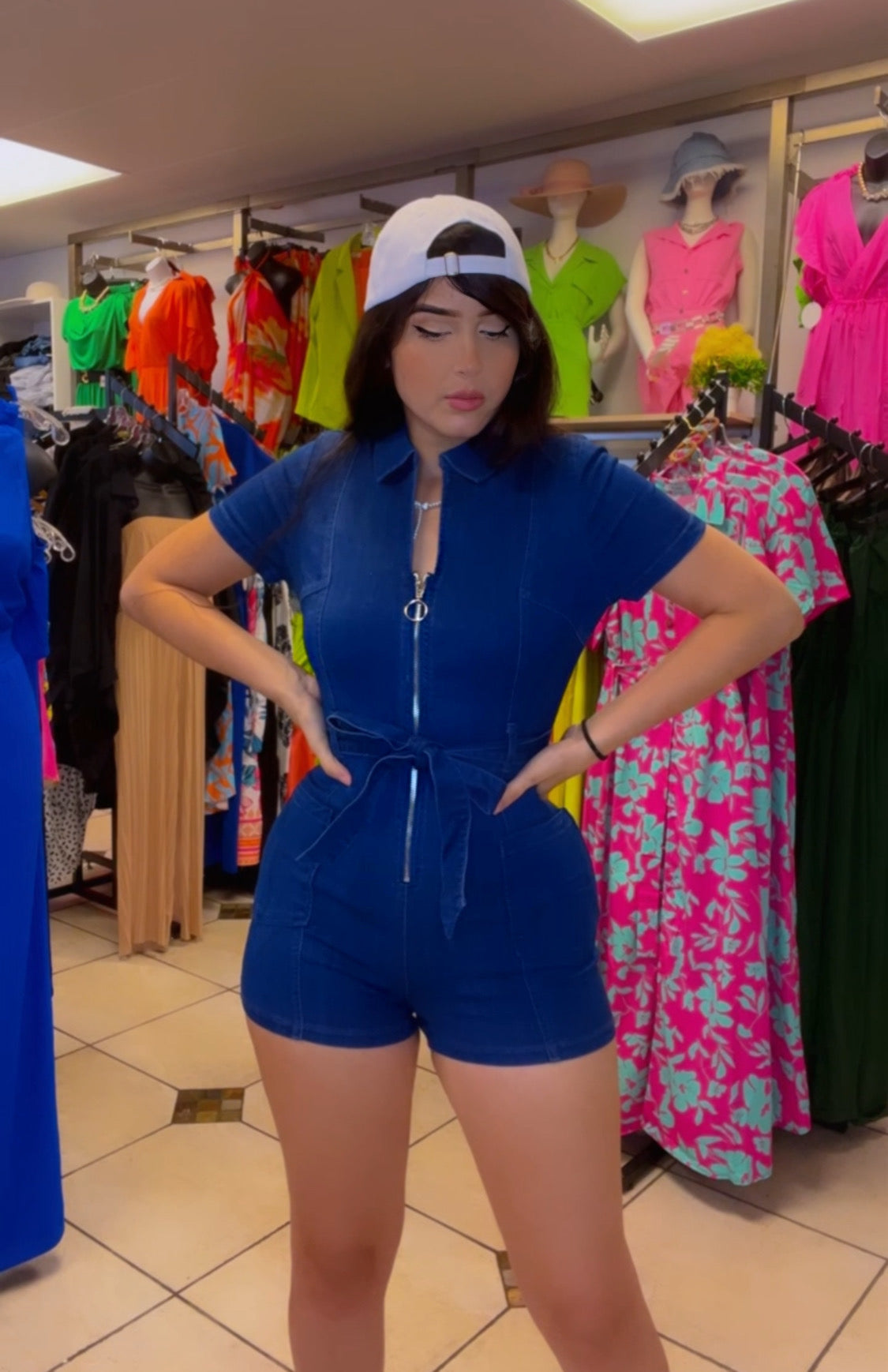 Romper denim