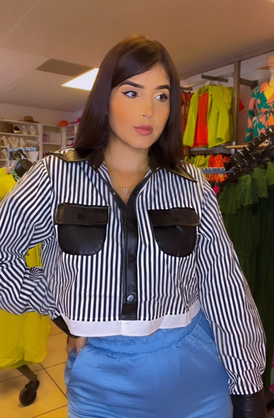 Line blouse